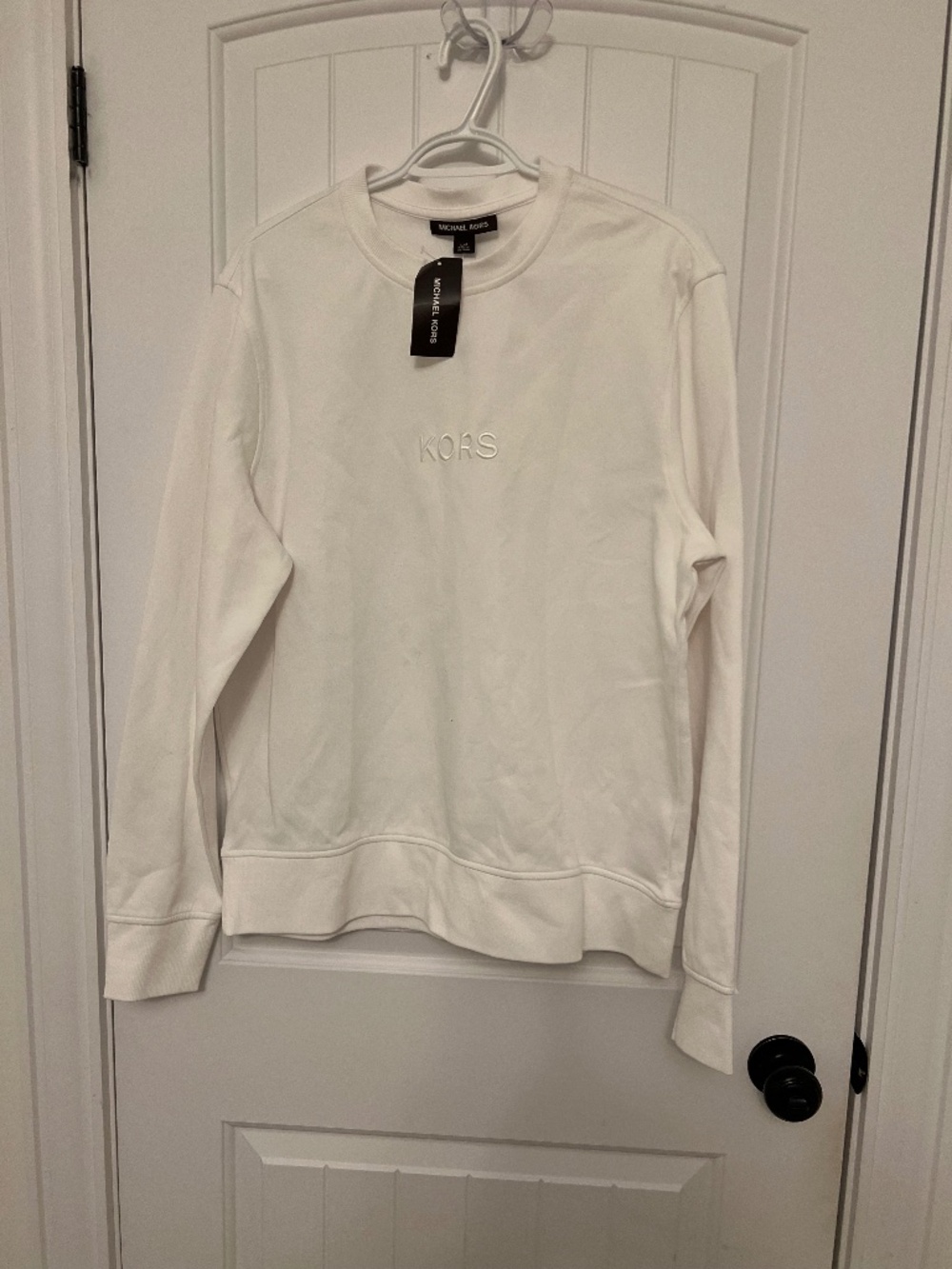 Michael Kors White Crewneck Sweatshirt